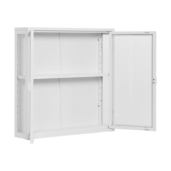 Bijela metalna viseća vitrina 80x80 cm Brisbane – House Nordic-image-2