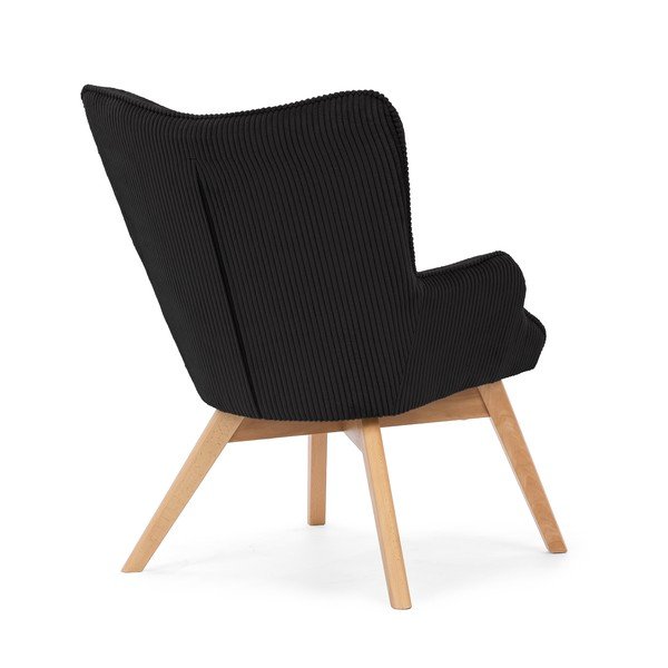 Crna fotelja od samta Niko – Ropez-image-3