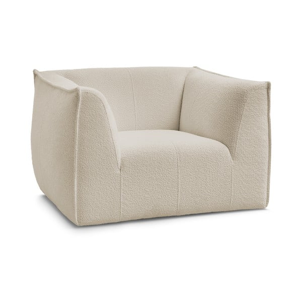 Bež fotelja od bouclé tkanine Giorgia – Bobochic Paris