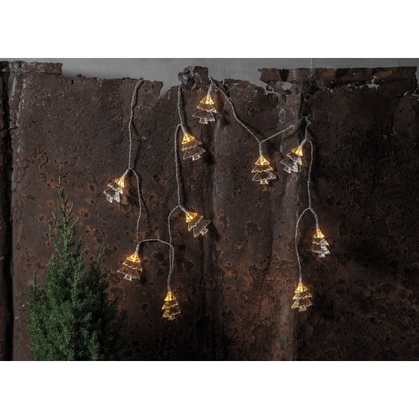 Svjetleći lanac broj žarulja 10 kom s božićnim motivom dužina 135 cm Izy Christmas Trees – Star Trading-image-1