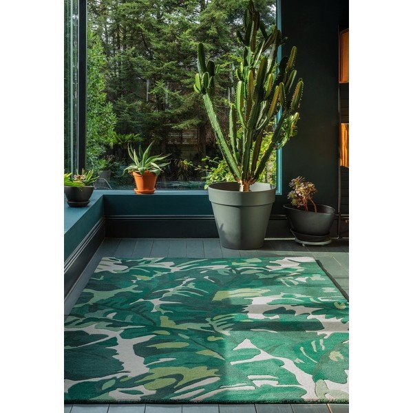Tamno zeleni ručno rađen vuneni tepih 160x230 cm Matrix – Asiatic Carpets-image-1