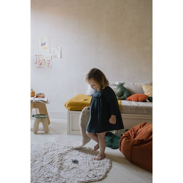 Svijetlo sivi periv/ručno rađen pamučan dječji tepih 130x135 cm Bunny – Lorena Canals-image-4