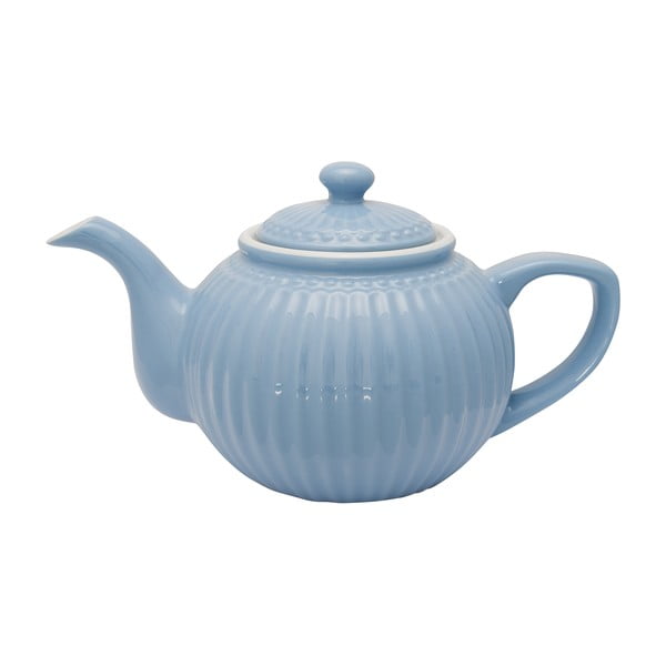 Plavi keramički čaj čajnik zelena vrata Alice, 1 l