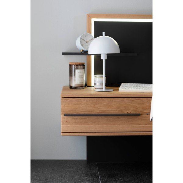 Bijela stolna lampa s metalnim sjenilom (visina 33,5 cm) Kia – Fischer & Honsel-image-1