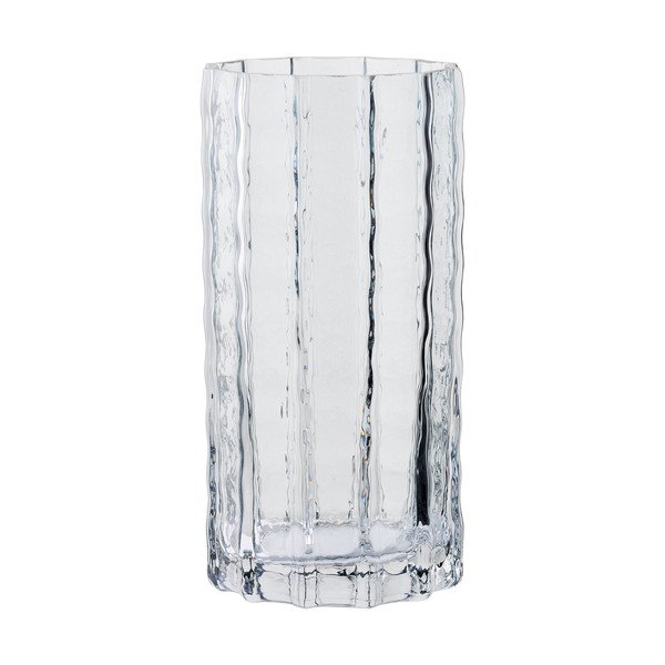 Siva staklena vaza (visina 20 cm) – House Nordic