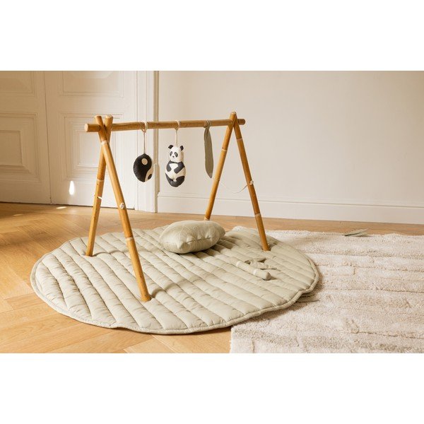 Zelena/krem dječja podloga za igru Bamboo Leaf – Lorena Canals-image-4