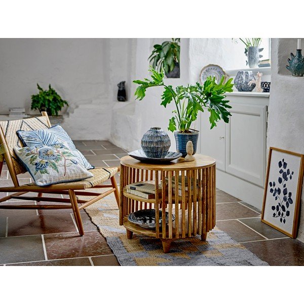 Okrugao stolić za kavu od masivnog manga u prirodnoj boji ø 60 cm Sali – Bloomingville-image-4