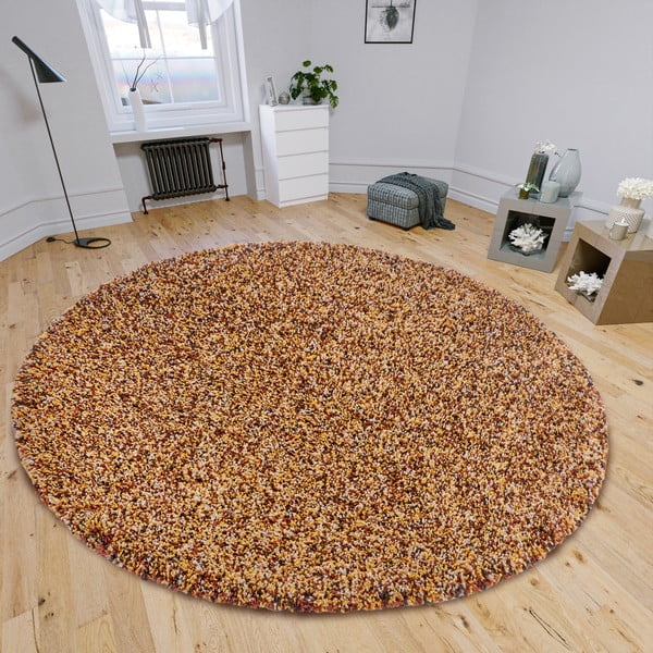 Okrugao tepih u brončanoj boji ø 160 cm Shag – Hanse Home-image-1