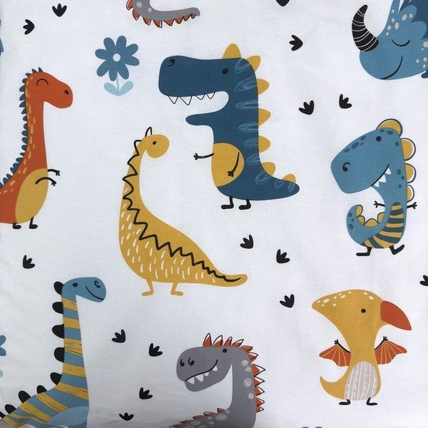 Pamučna dječja posteljina za dječji krevetić 100x135 cm Dino World – Jerry Fabrics-image-3