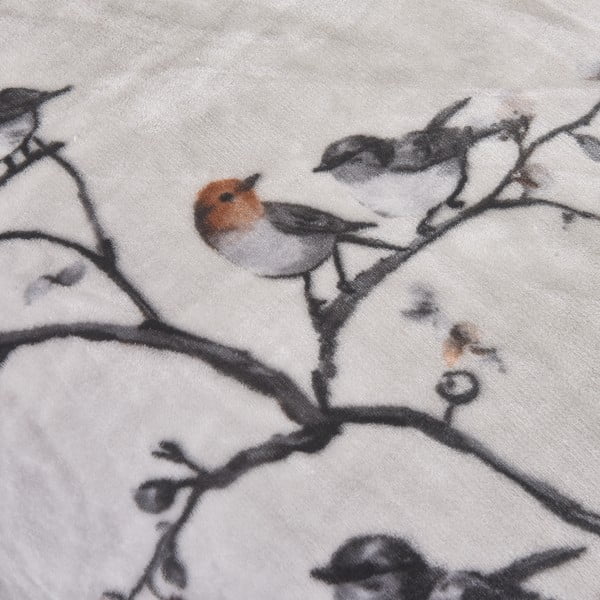 Siva posteljina za krevet za jednu osobu od mikropliša 140x200 cm Ronja – My House-image-3