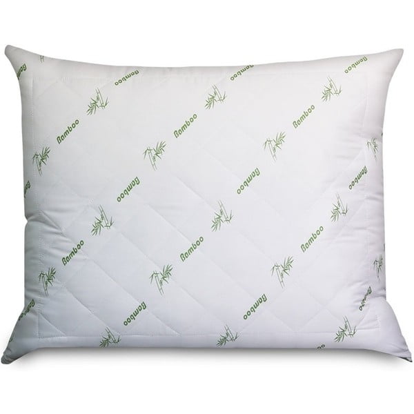 Bijeli jastuk s punjenjem od bambusovih vlakana Good Morning Bamboo, 60 x 70 cm