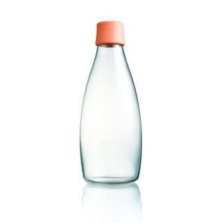 Staklena boca boje marelice s doživotnom garancijom ReTap, 800ml