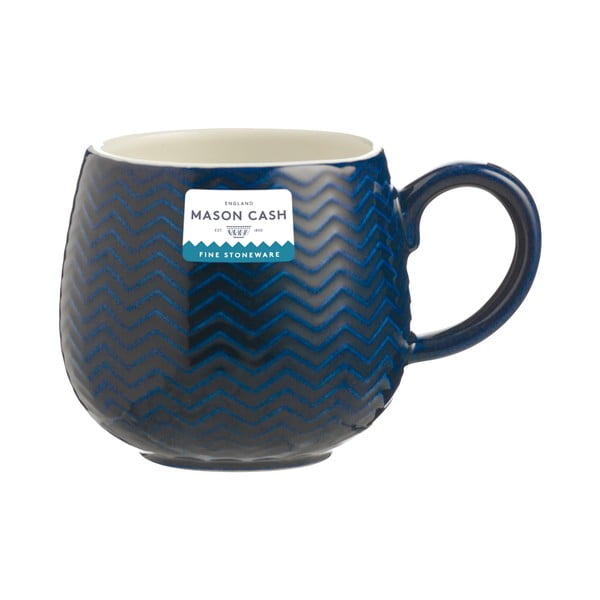 Crvena šalica 350 ml Embossed Chevron – Mason Cash-image-1