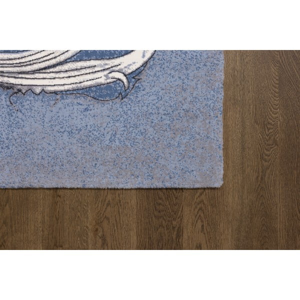 Plavi vuneni tepih 130x190 cm Mawson – Agnella-image-2