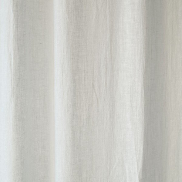 Bijela lanena lagana zavjesa s tunelom Linen Tales Daytime, 275 x 130 cm-image-2