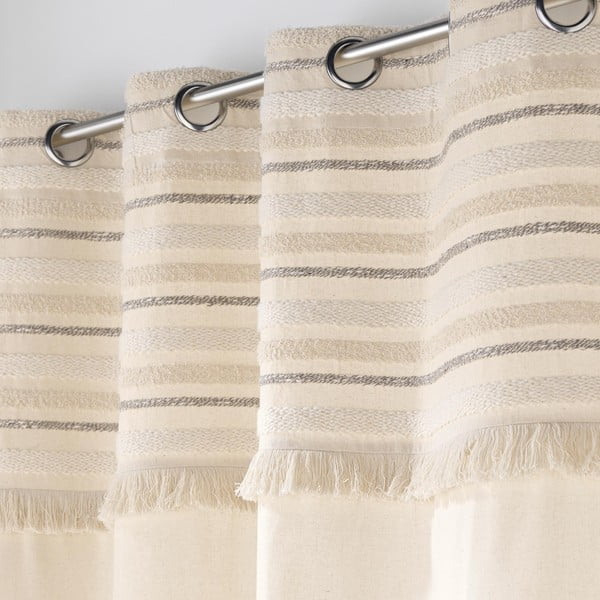 Pamučna zavjesa u prirodnoj boji 140x240 cm Atlas – douceur d'intérieur-image-1