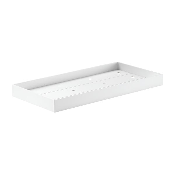 Bijeli dječji krevet od masivne bukve s dodatnim ležajem s prostorom za odlaganje 90x200 cm Forrest – Vipack-image-3