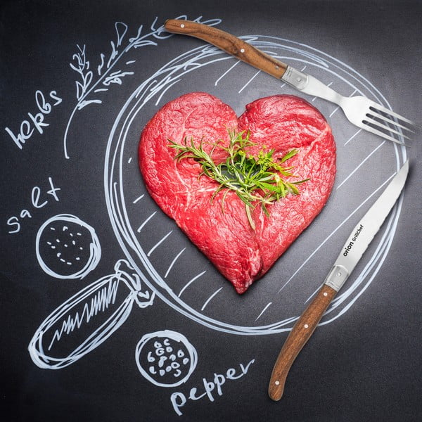 Pribor 2 kom od nehrđajućeg čelika u srebrnoj boji/u prirodnoj boji – Orion-image-4