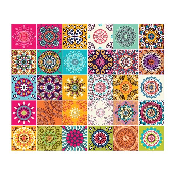 Set od 30 naljepnica Ambiance Tiles za namještaj Lopez namještaj, 20 x 20 cm-image-2