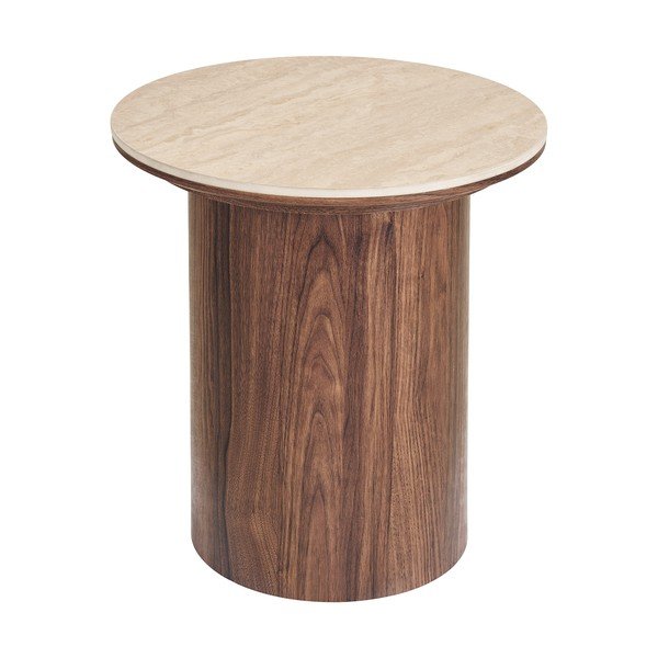 Okrugao pomoćni stol s keramičkom daskom ø 45 cm Delphi – House Nordic