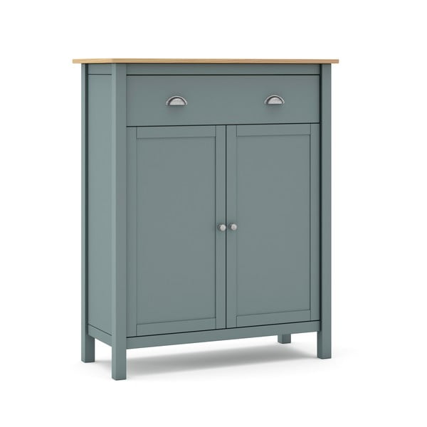 Komoda prljavo zelena od masivnog bora 90x110x40 cm Misti – Marckeric-image-3