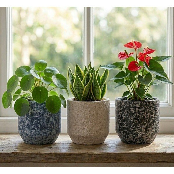 Keramička ručno rađena ukrasna tegla za cvijeće ø 14 cm Almada – Ego Dekor-image-1