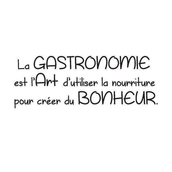 Crna naljepnica Ambiance Quote La Gastronomy-image-2