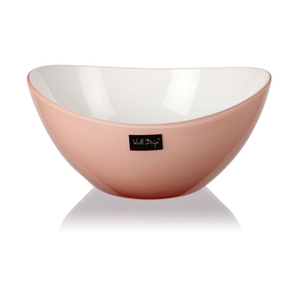 Svijetlo ružičasta zdjela za salatu Vialli Design, 16 cm