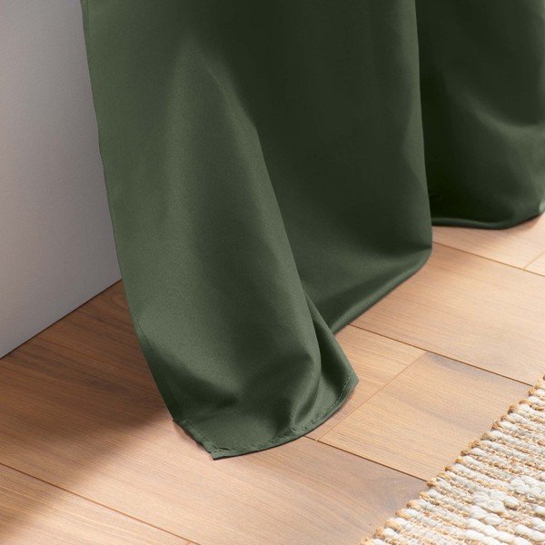 Kaki zelena zavjesa od mikrovlakana 140x280 cm Absolu – douceur d'intérieur-image-4