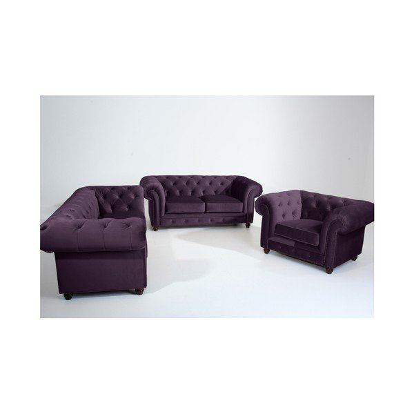 Ljubičasta stolica Max Winzer Orleans Velvet-image-1