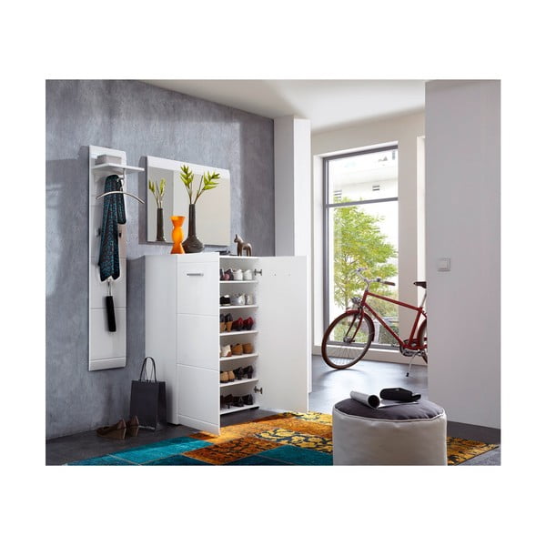 Bijela zidna vješalica s policom Adana – Germania-image-2