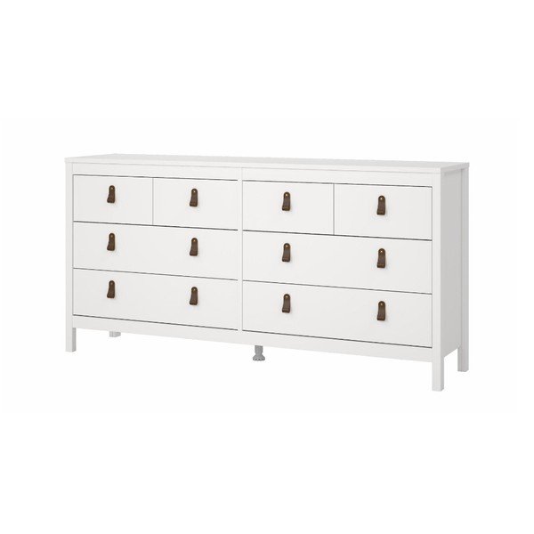 Bijela niska komoda 159x80 cm Madrid – Tvilum