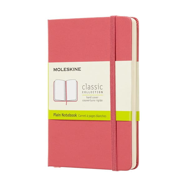 Ružičasta bilježnica s tvrdim koricama Moleskine Daisy, 192 stranice