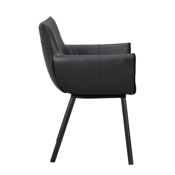 Crne podstavljene blagovaonske stolice u setu 2 kom Hinckley – Rowico-image-3