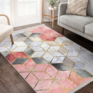 Ružičasto-sivi perivi tepih 160x230 cm – Mila Home