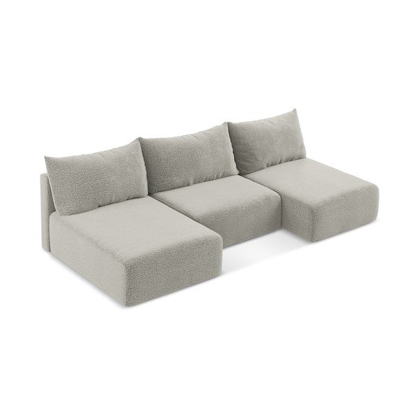 Svijetlo siva sklopiva/s prostorom za odlaganje kutna garnitura Kalena – Makamii-image-2