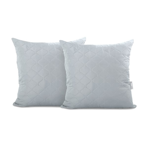 Set od dvije sivo-ljubičaste jastučnice od mikrovlakana DecoKing Axel, 40 x 40 cm