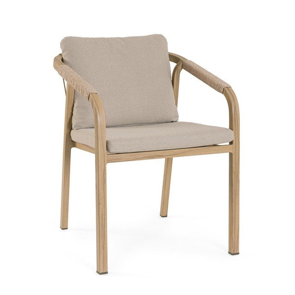 Metalna vrtna stolica u prirodnoj boji Kalimera – Bizzotto