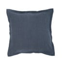 Tamnoplavi laneni jastuk Tiseco Home Studio, 45 x 45 cm