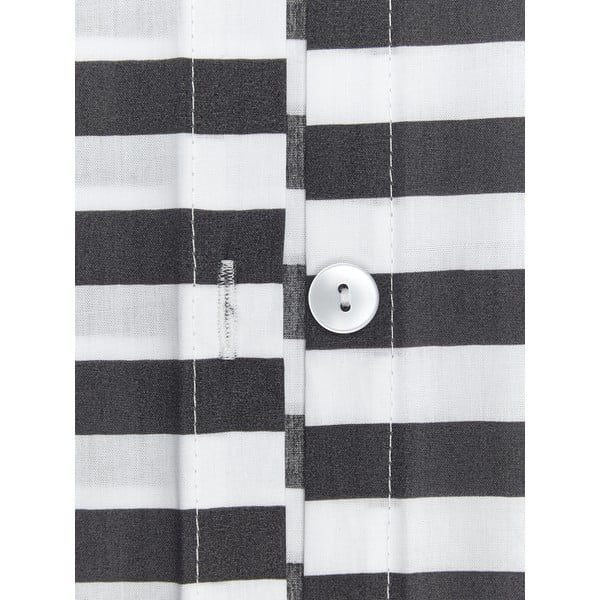 Sivo-bijela posteljina od pamučnog perkala Westwing Collection Yuliya, 135 x 200 cm-image-1