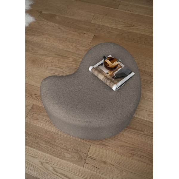 Smeđi tabure od bouclé tkanine Miuf – Miuform-image-3