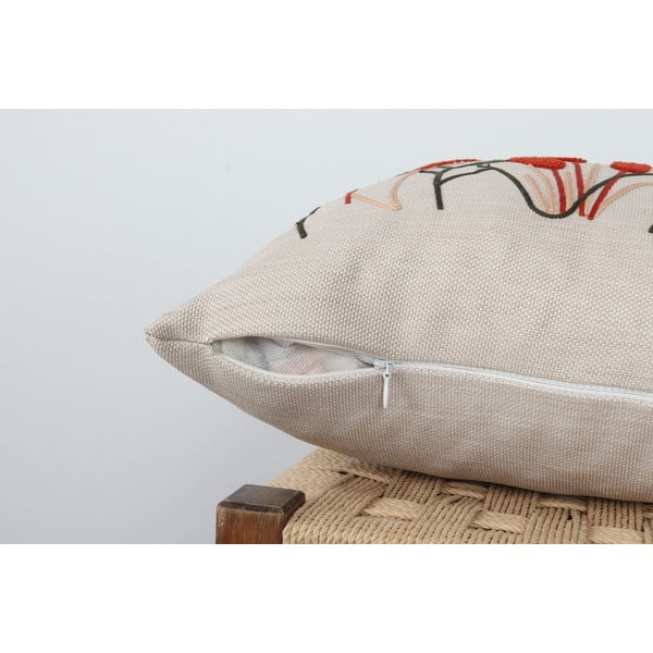 Laneni ukrasni jastuk 43x43 cm Straw – Mioli Decor-image-4