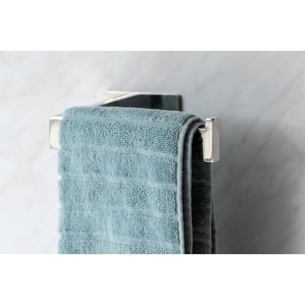 Samodržeći držač ručnika od nehrđajućeg čelika u sjajnoj srebrnoj boji Genova - Wenko-image-3