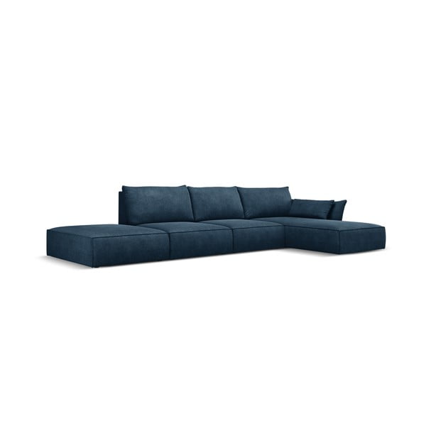 Tamnoplava kutna garnitura (desni kut) Vanda - Mazzini Sofas-image-2