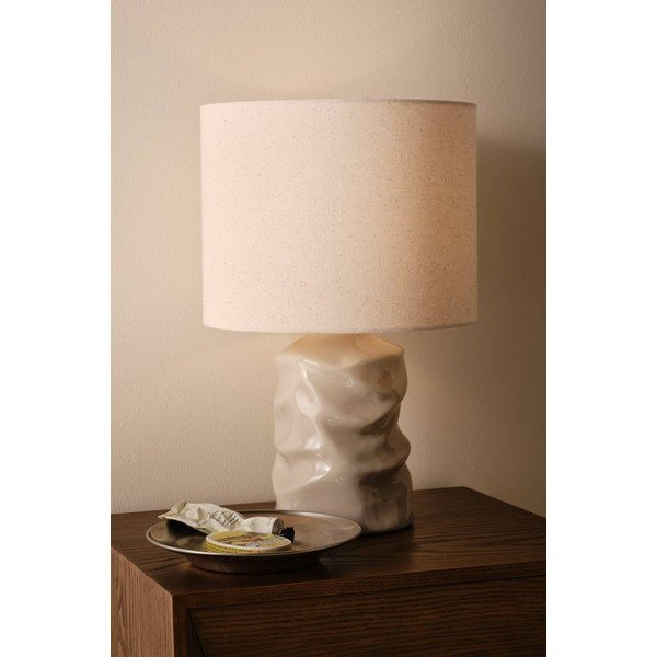 Siva stolna lampa keramička (visina 40 cm) Milera – Jotex-image-1