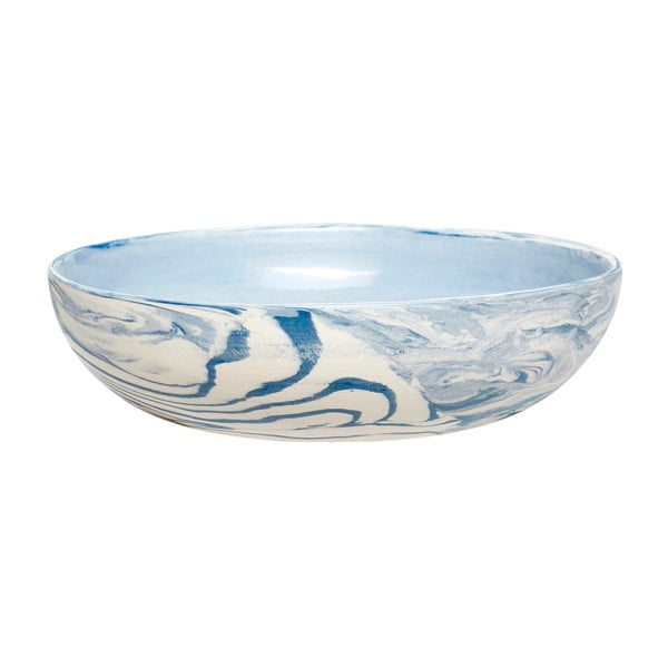 Plavo-bijela zdjela Hübsch Marble, ø 13 cm