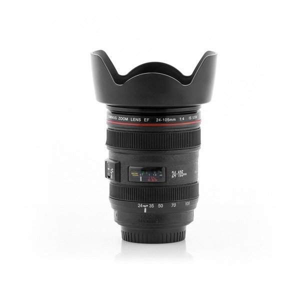 Crna multifunkcionalna putna šalica InnovaGoods Lens, 400 ml-image-3