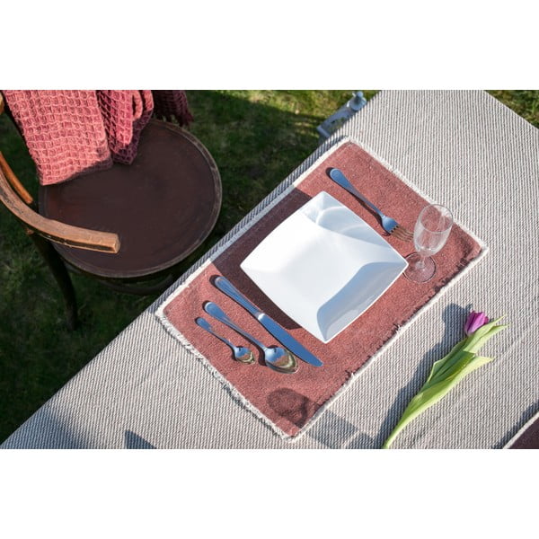 Bež-crni pamučni stolnjak Tiseco Home Studio, 250 x 150 cm-image-4