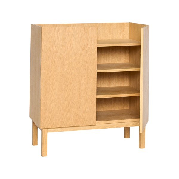 Ormarić u dekoru hrasta u prirodnoj boji 80x90x40 cm Ark – Hübsch-image-4