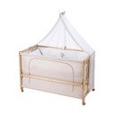 Dječji krevet na kotačićima/s baldihanom 60x120 cm u prirodnoj boji Liebhabär – Roba